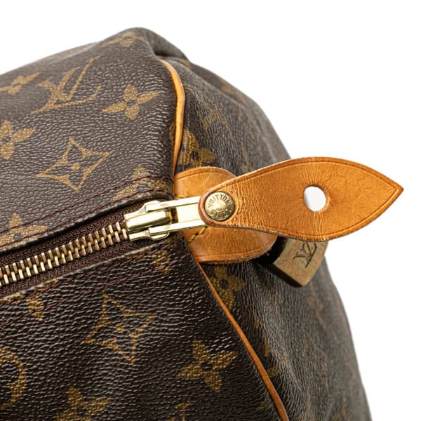 Pre-owned Louis Vuitton Monogram Speedy 30 Brown
