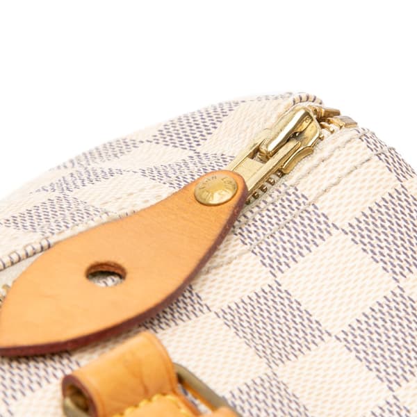 Pre-owned Louis Vuitton Damier Azur Speedy 30 White