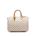 Miniatyrbillede 1 af 8: Pre-owned Louis Vuitton Damier Azur Speedy 30 White