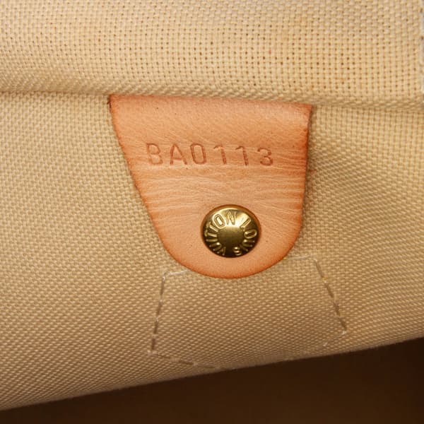 Pre-owned Louis Vuitton Damier Azur Speedy 30 White