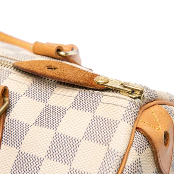 Pre-owned Louis Vuitton Damier Azur Speedy 30 White