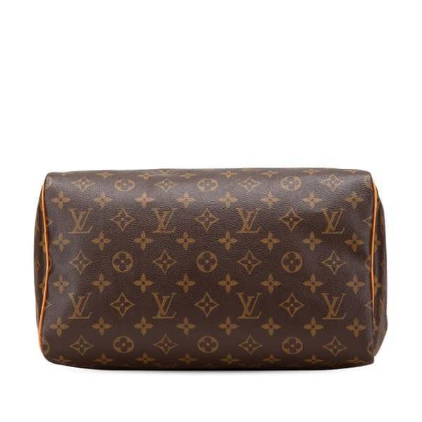 Pre-owned Louis Vuitton Monogram Speedy 30 Brown