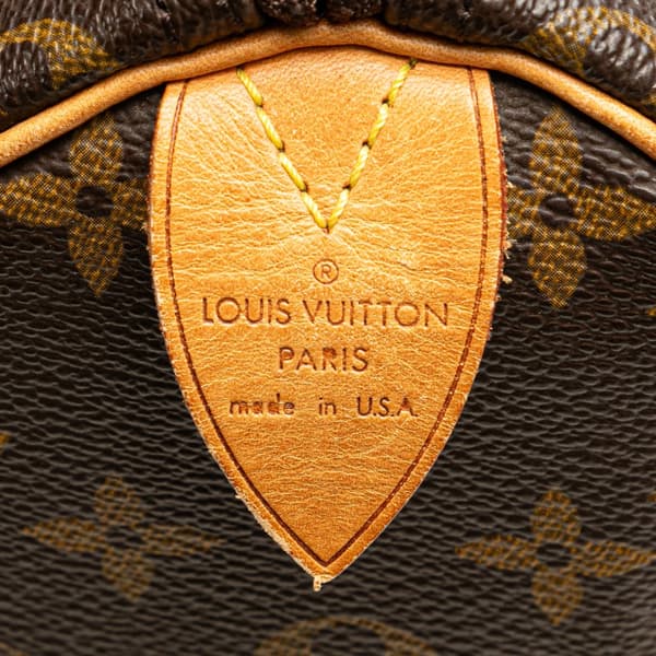 Pre-owned Louis Vuitton Monogram Speedy 30 Brown