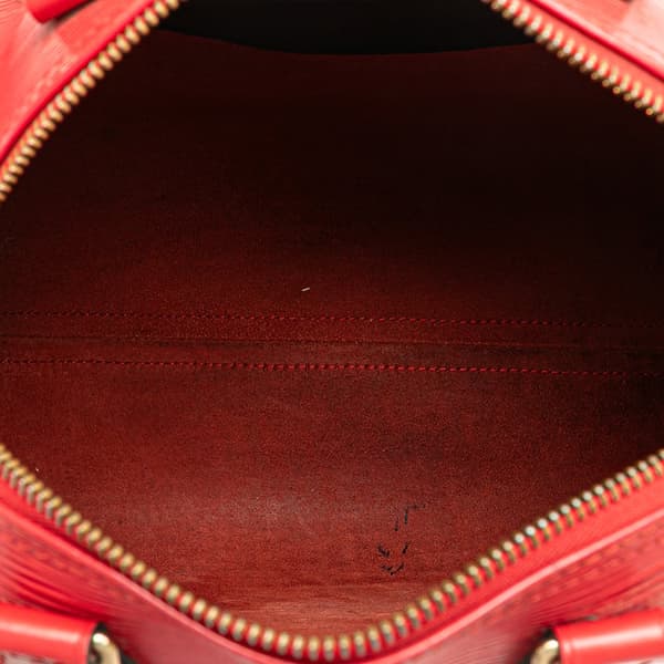 Pre-owned Louis Vuitton Epi Speedy 25 Red
