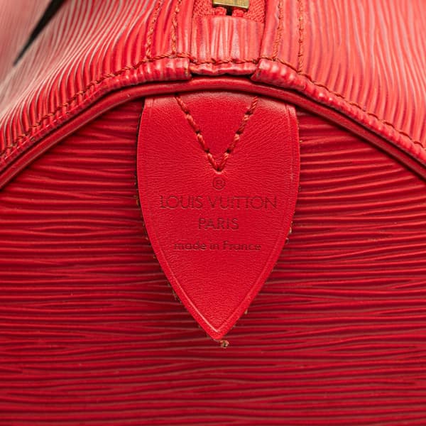 Pre-owned Louis Vuitton Epi Speedy 25 Red