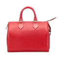 Miniatyrbild 1 av 8: Pre-owned Louis Vuitton Epi Speedy 25 Red