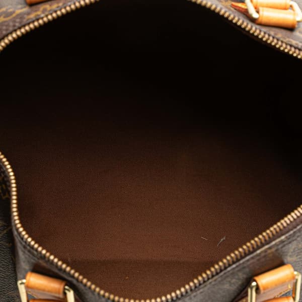 Pre-owned Louis Vuitton Monogram Speedy 30 Brown