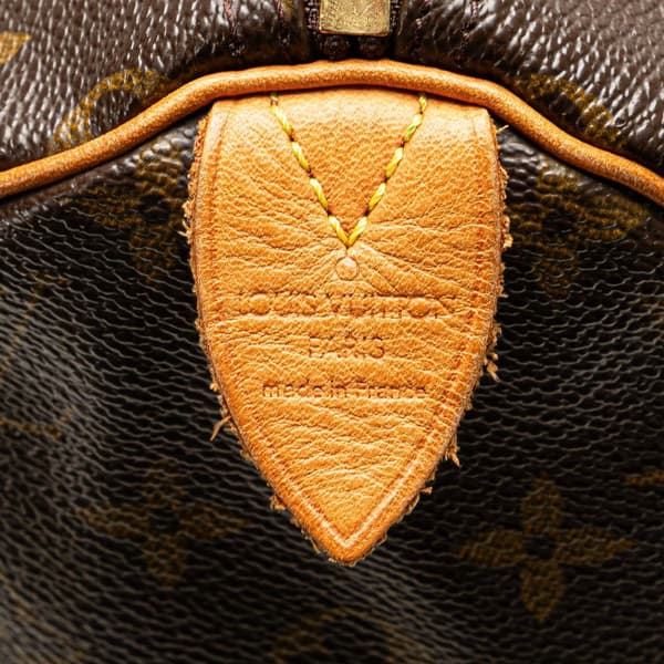 Pre-owned Louis Vuitton Monogram Speedy 30 Brown
