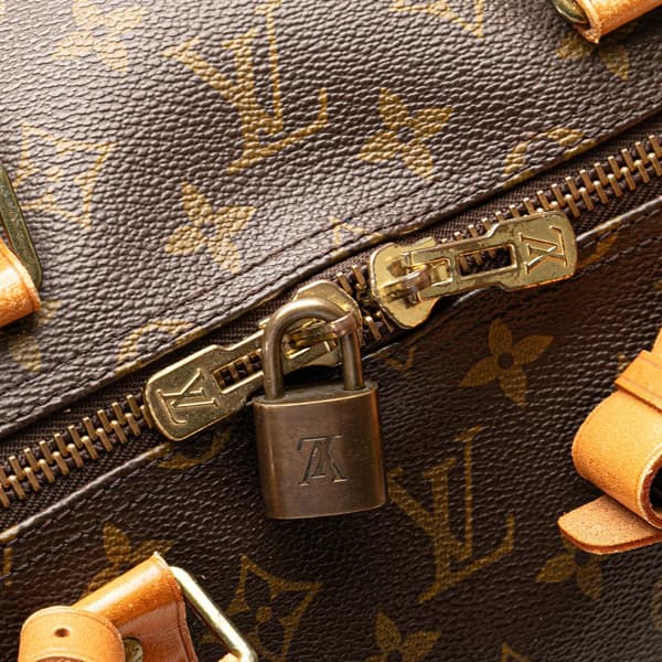 Pre-owned Louis Vuitton Monogram Keepall 55 Brown