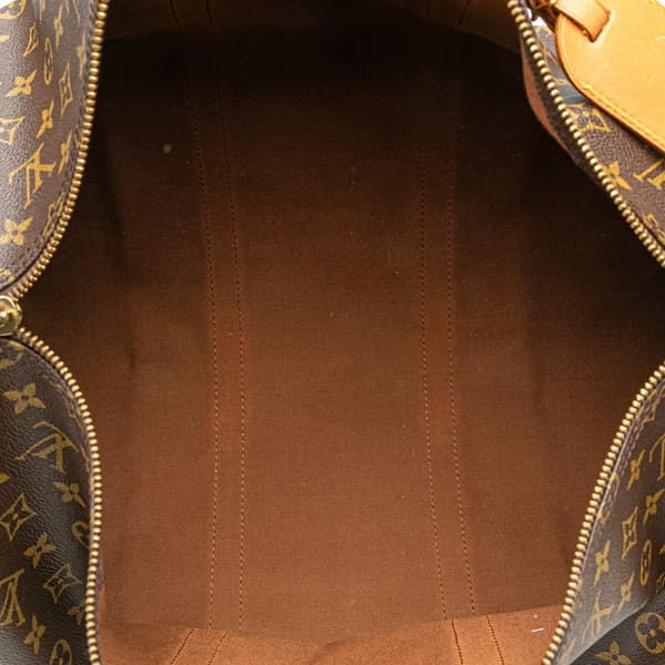 Pre-owned Louis Vuitton Monogram Keepall 50 Brown