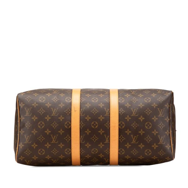 Pre-owned Louis Vuitton Monogram Keepall 45 Brown