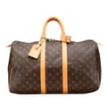 Miniatyrbild 1 av 9: Pre-owned Louis Vuitton Monogram Keepall 45 Brown