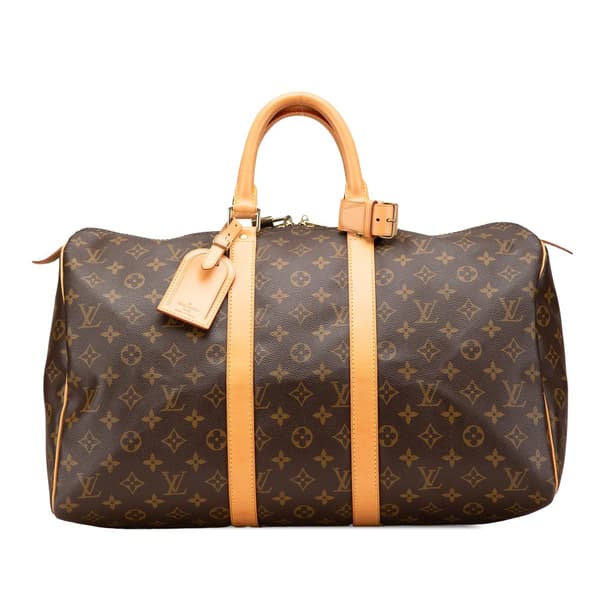 Pre-owned Louis Vuitton Monogram Keepall 45 Brown