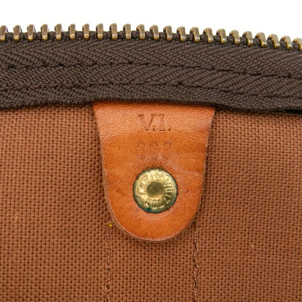 Pre-owned Louis Vuitton Monogram Keepall 55 Brown