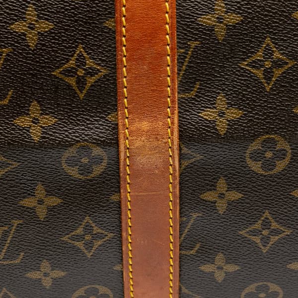 Pre-owned Louis Vuitton Monogram Keepall 55 Brown