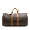 Miniatyrbild 1 av 9: Pre-owned Louis Vuitton Monogram Keepall 55 Brown