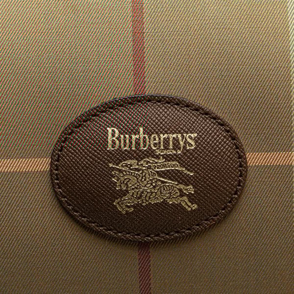 Pre-owned Burberry Vintage Check Canvas Travel Bag Brown