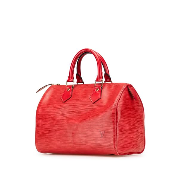 Pre-owned Louis Vuitton Epi Speedy 25 Red