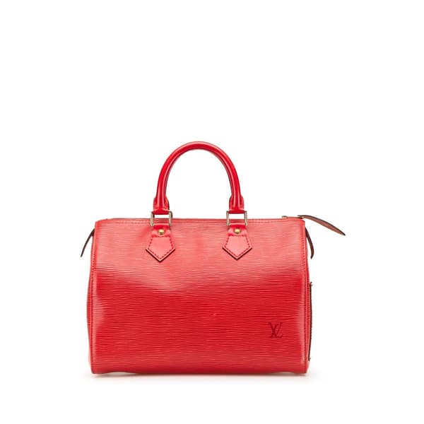 Pre-owned Louis Vuitton Epi Speedy 25 Red