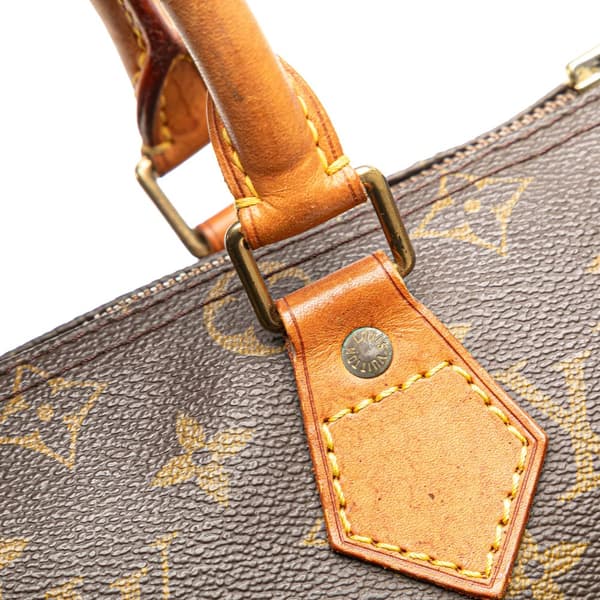 Pre-owned Louis Vuitton Monogram Speedy 25 Brown