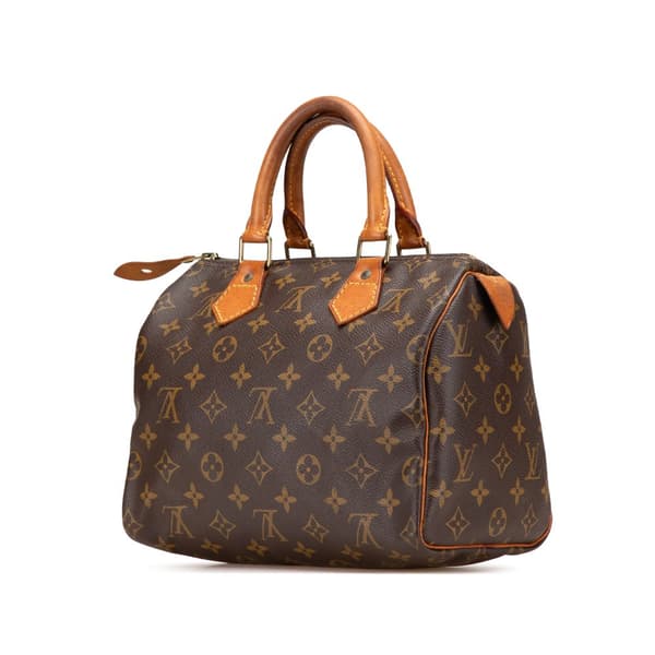 Pre-owned Louis Vuitton Monogram Speedy 25 Brown