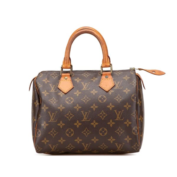 Pre-owned Louis Vuitton Monogram Speedy 25 Brown
