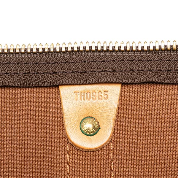 Pre-owned Louis Vuitton Monogram Keepall Bandouliere 55 Brown