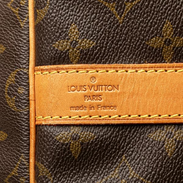 Pre-owned Louis Vuitton Monogram Keepall Bandouliere 55 Brown