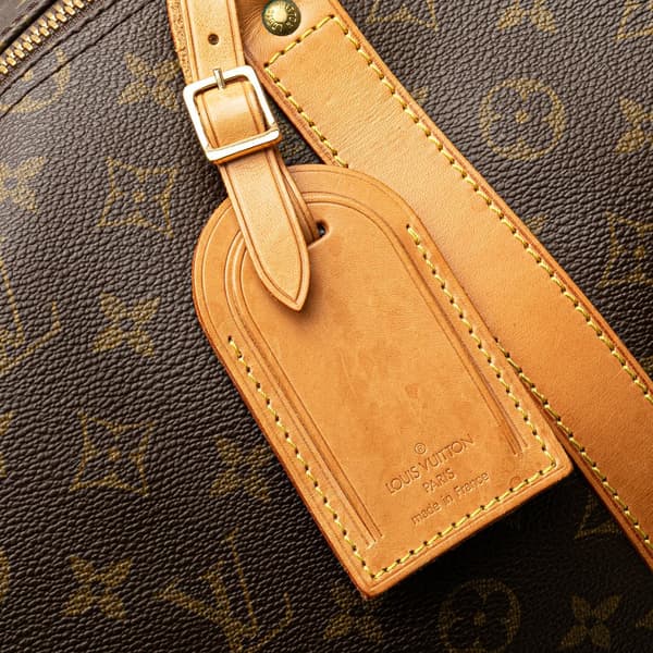 Pre-owned Louis Vuitton Monogram Keepall Bandouliere 55 Brown