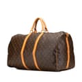 Miniatyrbild 2 av 10: Pre-owned Louis Vuitton Monogram Keepall Bandouliere 55 Brown