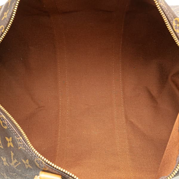 Pre-owned Louis Vuitton Monogram Keepall 50 Brown