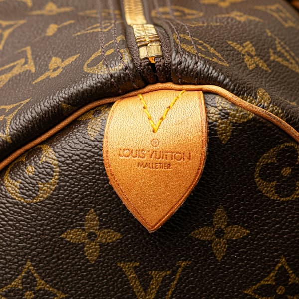 Pre-owned Louis Vuitton Monogram Keepall 50 Brown