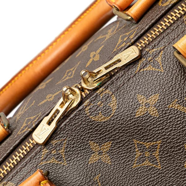 Pre-owned Louis Vuitton Monogram Keepall 50 Brown