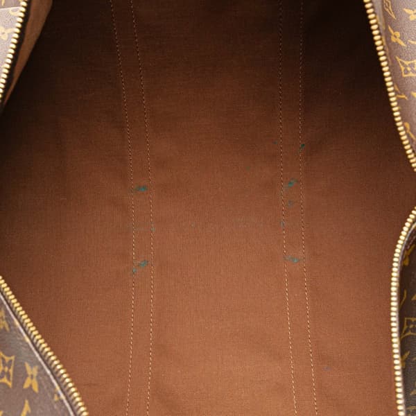 Pre-owned Louis Vuitton Monogram Keepall Bandouliere 60 Brown
