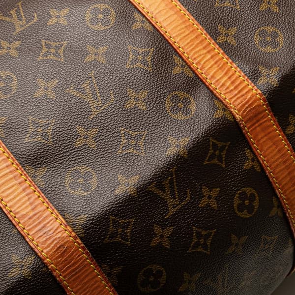 Pre-owned Louis Vuitton Monogram Keepall Bandouliere 60 Brown