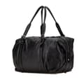 Miniatyrbillede 2 af 10: Pre-owned LOEWE Embossed Leather Canela Boston Bag Black