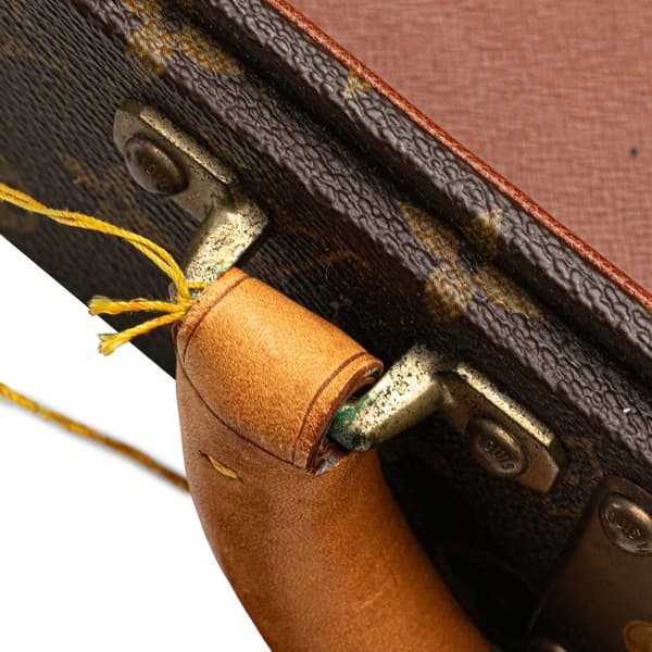 Pre-owned Louis Vuitton Monogram Super President Trunk Brown