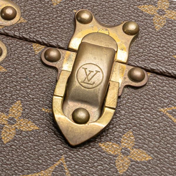 Pre-owned Louis Vuitton Monogram Super President Trunk Brown