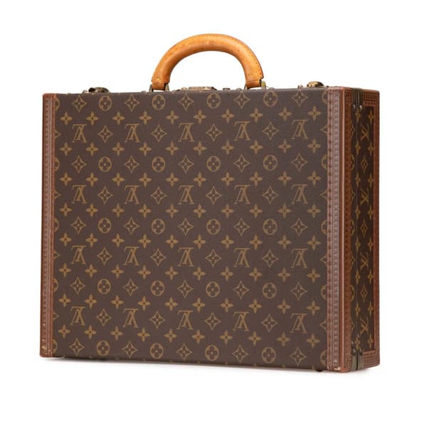 Pre-owned Louis Vuitton Monogram Super President Trunk Brown