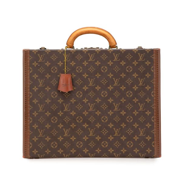 Pre-owned Louis Vuitton Monogram Super President Trunk Brown
