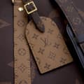 Miniatyrbild 9 av 10: Pre-owned Louis Vuitton Monogram Giant Reverse Keepall Bandouliere 45 Brown