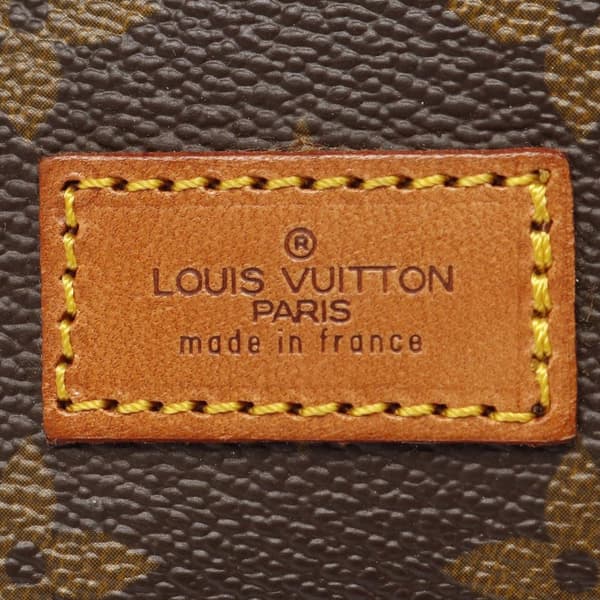 Pre-owned Louis Vuitton Monogram Saumur 43 Brown