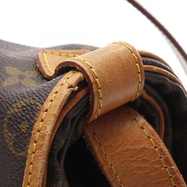 Pre-owned Louis Vuitton Monogram Saumur 43 Brown