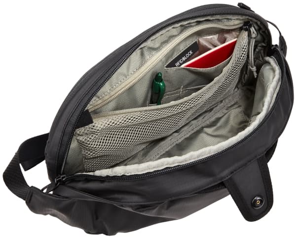 Thule Tact TACTWP05, Gutt, Diagonalt hengende bag, Glidelås, Mobillomme, Nøkkellomme, Pennelomme, Glidelåslomme, 17,8 cm (7"), Sort