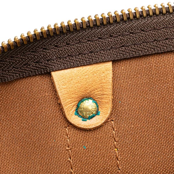 Pre-owned Louis Vuitton Monogram Keepall Bandouliere 55 Brown