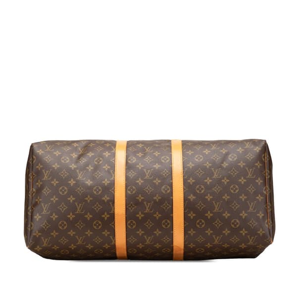 Pre-owned Louis Vuitton Monogram Keepall 55 Brown