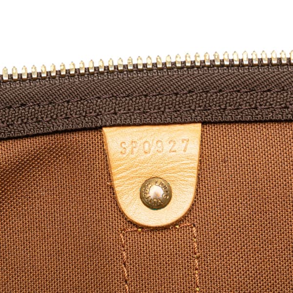 Pre-owned Louis Vuitton Monogram Keepall 55 Brown