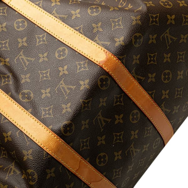 Pre-owned Louis Vuitton Monogram Keepall 55 Brown