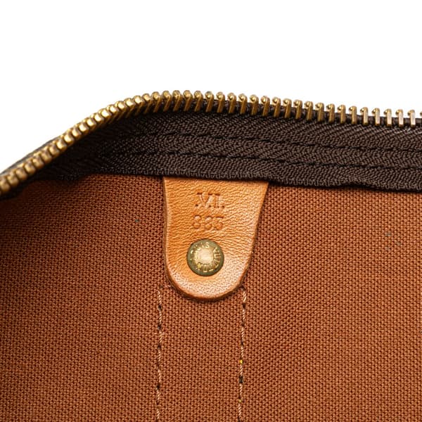 Pre-owned Louis Vuitton Monogram Keepall Bandouliere 55 Brown