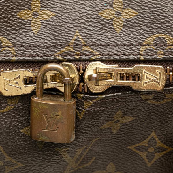 Pre-owned Louis Vuitton Monogram Keepall Bandouliere 55 Brown